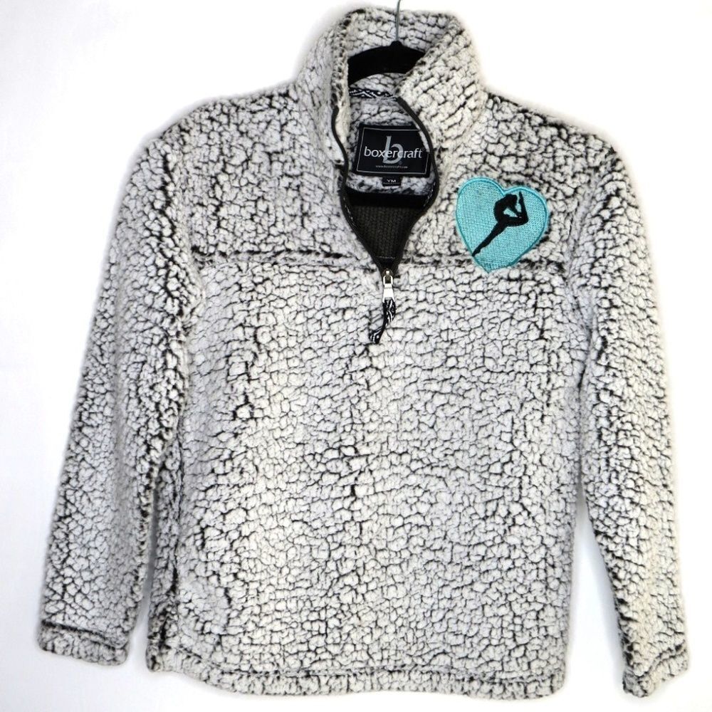 𝅺BOXERCRAFT Sherpa Quarter Zip Pullover Jacket M